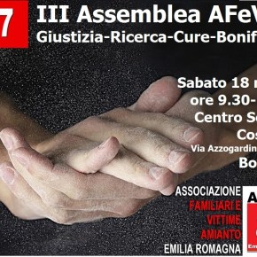 AFeVA Emilia Romagna: III Assemblea degli Associati – Giustizia-Ricerca-Cure-Bonifiche