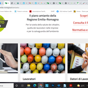 AMIANTO: Consultabile il nuovo sito web della Regione&nbsp;Emilia-Romagna