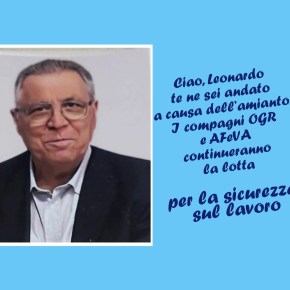 Leonardo Palmese ex-operaio OGR: deceduto per Mesotelioma il 25 novembre 2023. Il ricordo dei&nbsp;familiari.